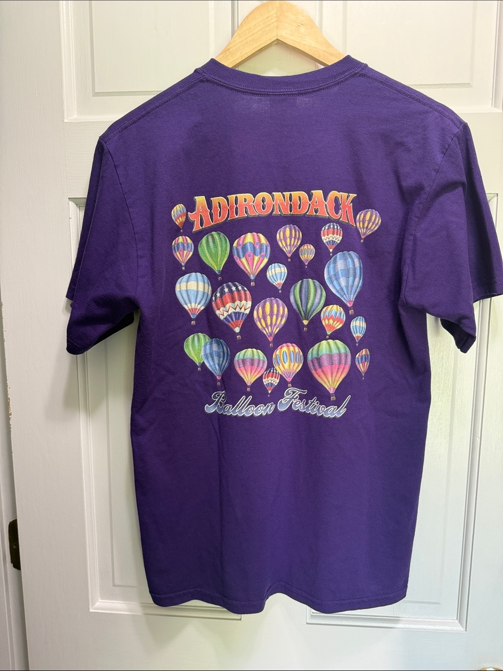 Adirondack balloon festival unisex purple tee shirt
